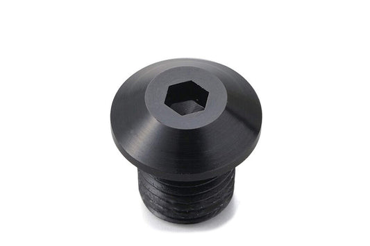 DAYTONA MIRROR HOLE BLANK M10 X 1.25 LH BLACK