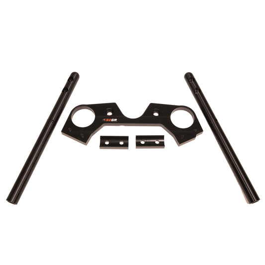 W34AY.003, Clip On, Clip On Handlebar, yamaha, Yamaha XSR900, XSR900 2022, Cafe Racer. Custom, Bars, Top Clamp