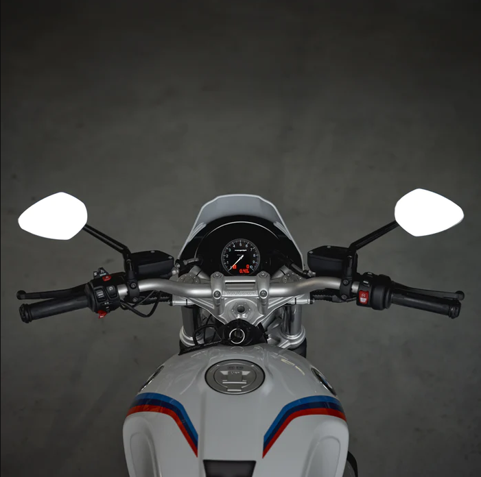 Motogadget, Mo.view, Mo.view sport, Dark, Tinted, Barend, Bar end, Indicator, Custom, Cafe racer, Scrambler, Rizoma, Kellermann, Deus, Deus Customs, Mirror, Motorcycle, motorbike, bike, Cycle, Harley, Yamaha, Suzuki, kawasaki, honda,
