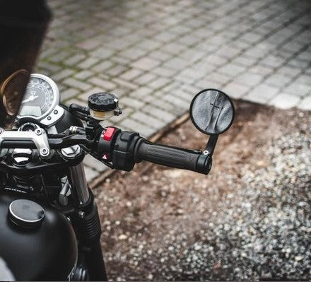 Tec Bar End Mirror Kit Black Universal