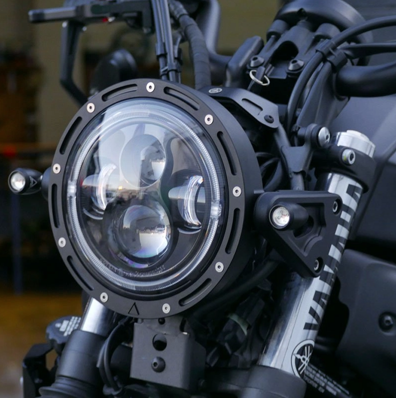 Purpose Built Moto Flashpoint Headlight 7" Black
