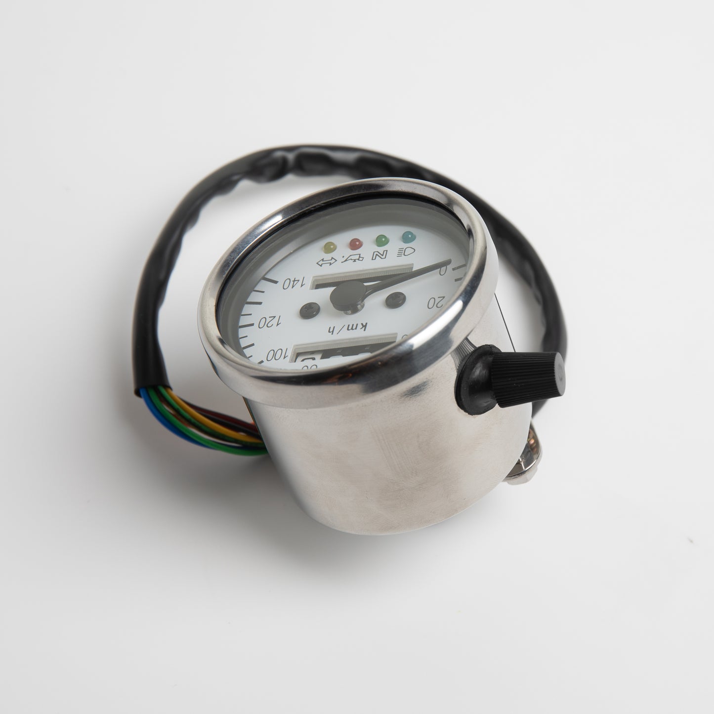 Posh Speedometer Stainless White Face 140KM/H