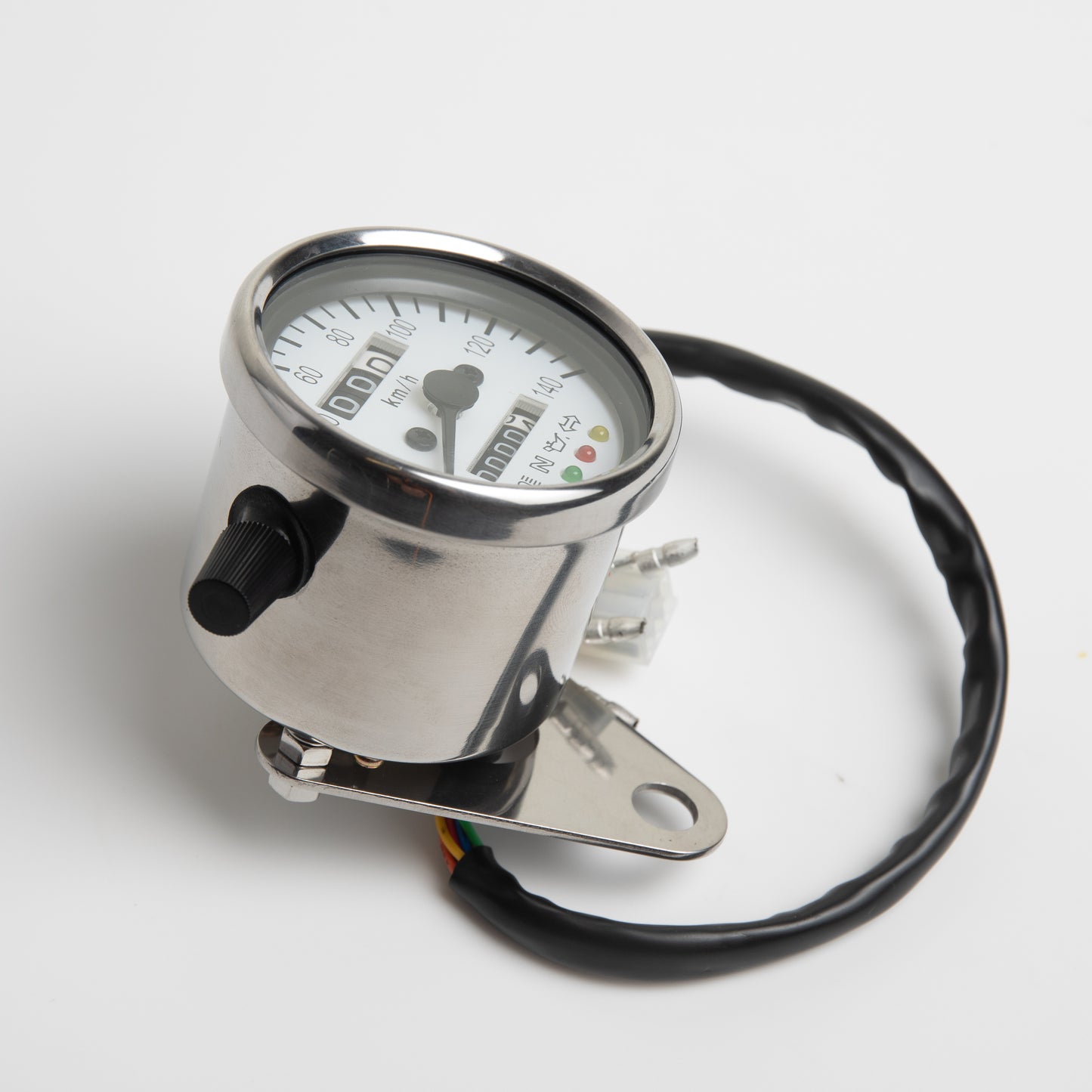 Posh Speedometer Stainless White Face 140KM/H