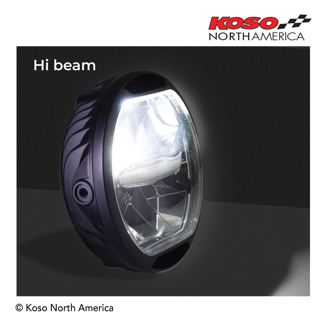 KOSO Thunderbolt LED Headlight 6.5"