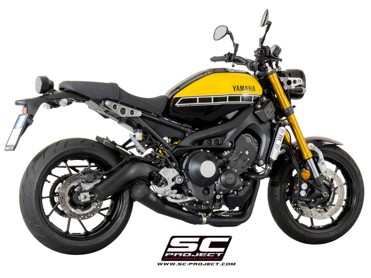 SC Project Conic 70's Exhaust Black Yamaha XSR900 2016-2021