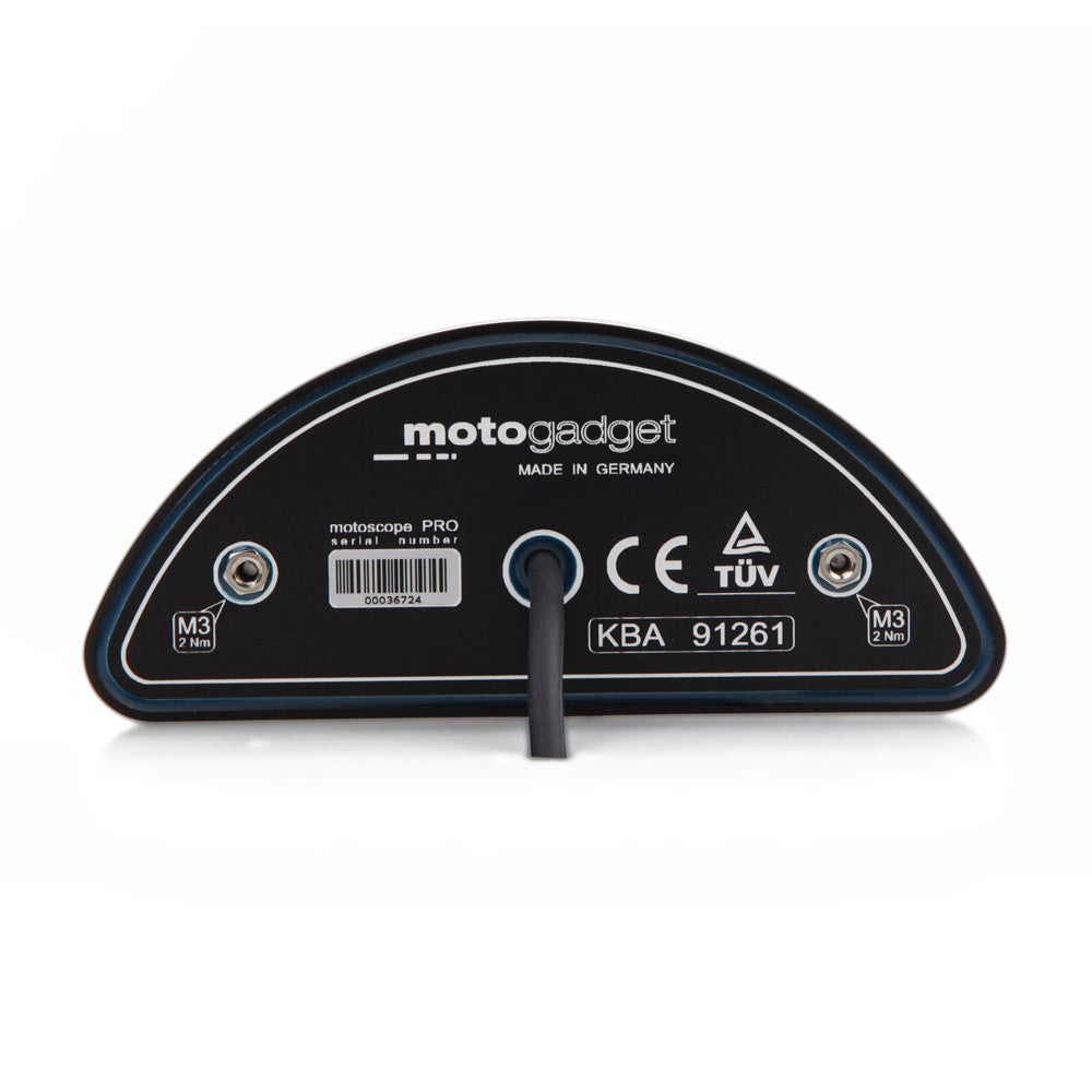 Motogadget, Mo.view, 1005030 , Motoscope Pro, Motoscope, aftermarket, Meter, Dash, Custom, Cafe racer, Scrambler, Rizoma, Tacho, Tachometer, Deus, Deus Customs, speedo, speedometer, Motorcycle, motorbike, bike, Cycle, Harley, Yamaha, Suzuki, kawasaki, honda, ducati