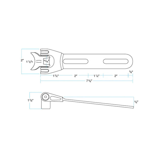 CHROMOLY SEAT HINGE BLACK