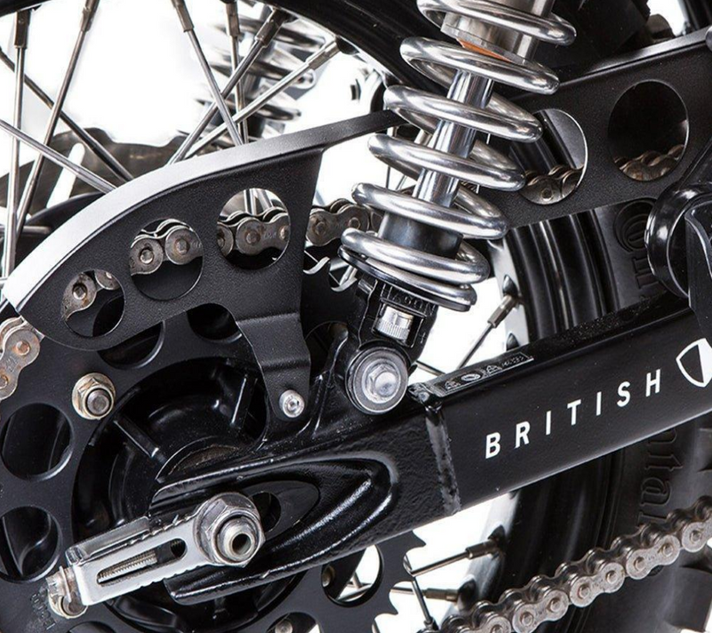 British Customs Retro Chain Guard Triumph Air Cooled