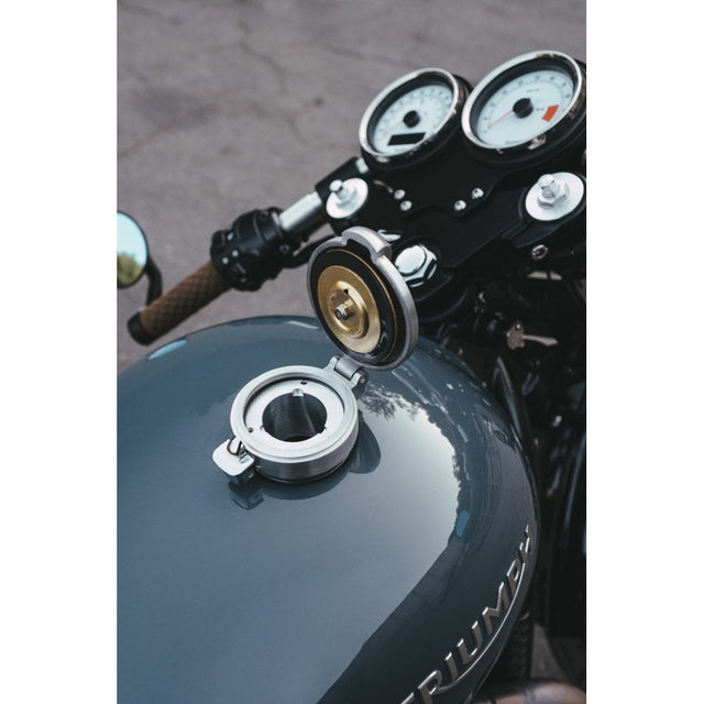 Motone Monza Cap Kit for Triumph and HD BRUSHED