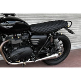 Motone Blackadder seat- Low Profile Diamond Stitch - Black - Triumph