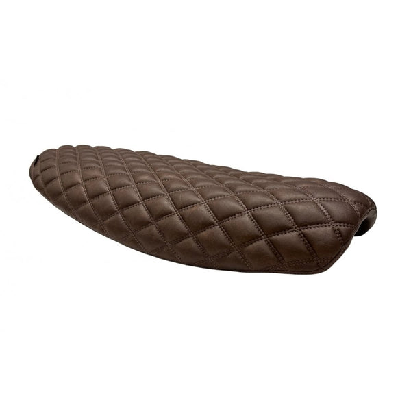 Motone Blackadder seat- Low Profile Diamond Stitch - Brown - Triumph