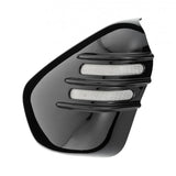 Motone Ventura Ribbed Side Panels - Bobber/Speedmaster - Gloss Black