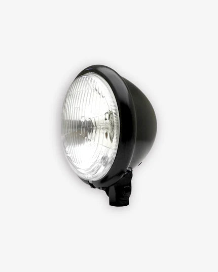Bates Style Headlight BLACK 5.75"