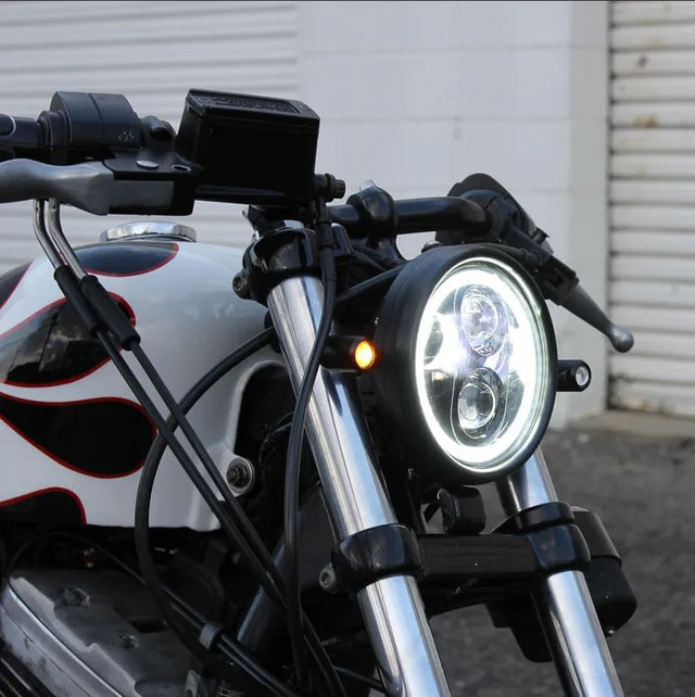 Purpose Built Moto Flash Point Classic Headlight 5.75" Black