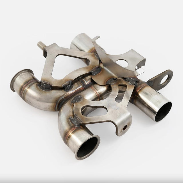 Triumph Liquid Cooled Stainless Steel De-Cat X-Pipe (2016-2021)