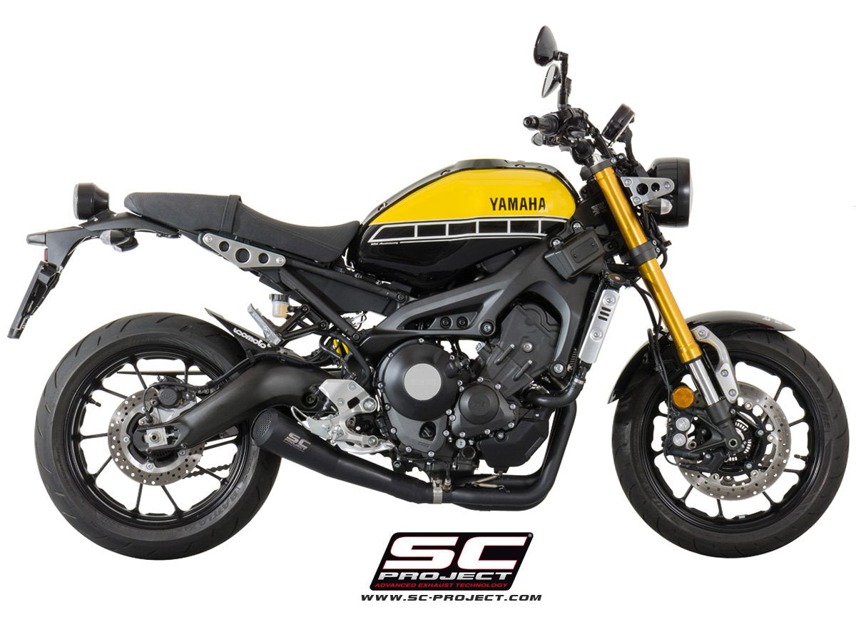 SC Project Conic 70's Exhaust Black Yamaha XSR900 2016-2021