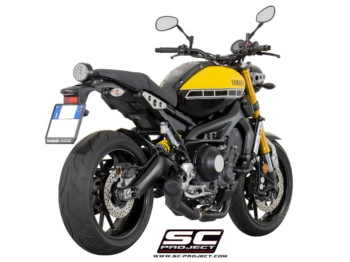 SC Project Conic 70's Exhaust Black Yamaha XSR900 2016-2021