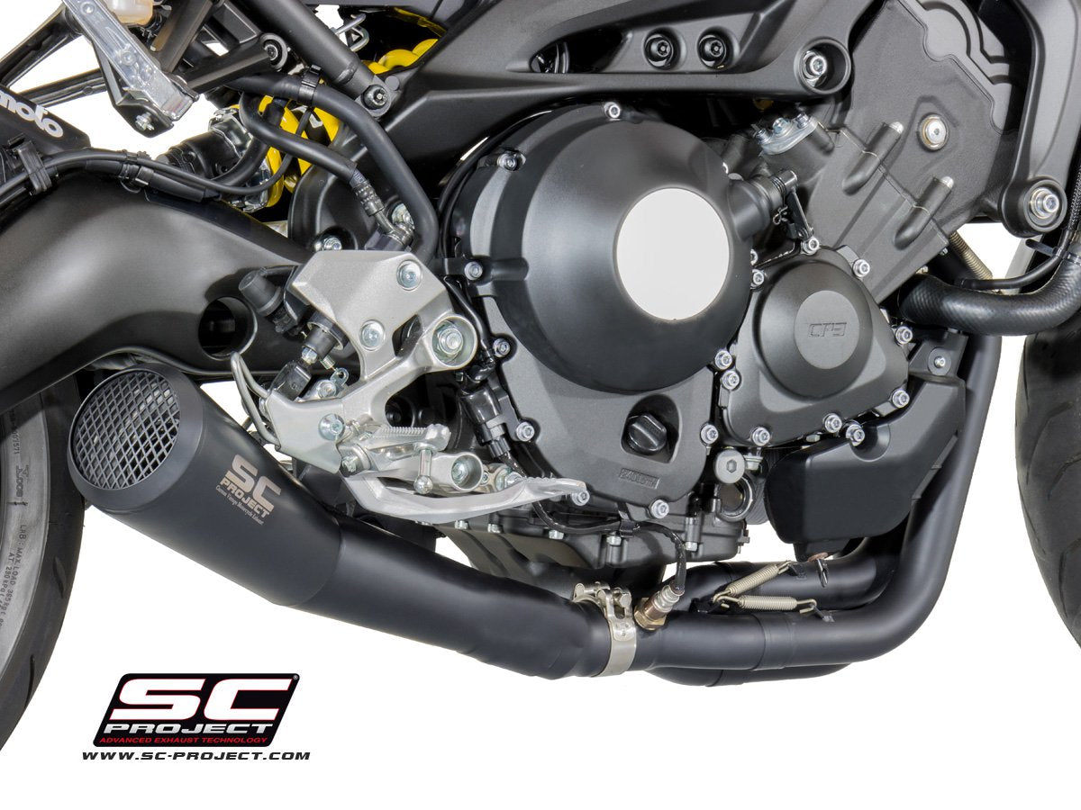 SC Project Conic 70's Exhaust Black Yamaha XSR900 2016-2021