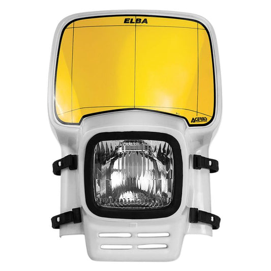 Acerbis, Elba, Acerbis elba, Headlight, VMX, Enduro, Vinduro, Classic headlight, race, raceplate, Vintage plastic, vintage, vintage headlight, custom